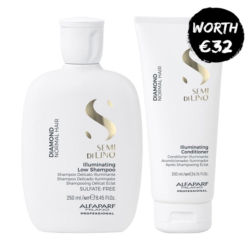 Alfaparf Semi Di Lino Diamond Shampoo & Conditioner Duo For Dull Hair