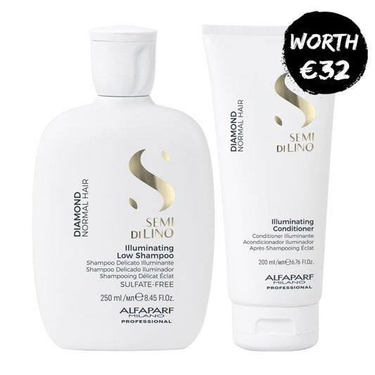 Alfaparf Semi Di Lino Diamond Shampoo & Conditioner Duo For Dull Hair