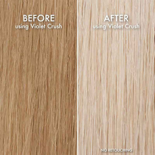 John Frieda Violet Crush for Blondes Purple Shampoo Before & After