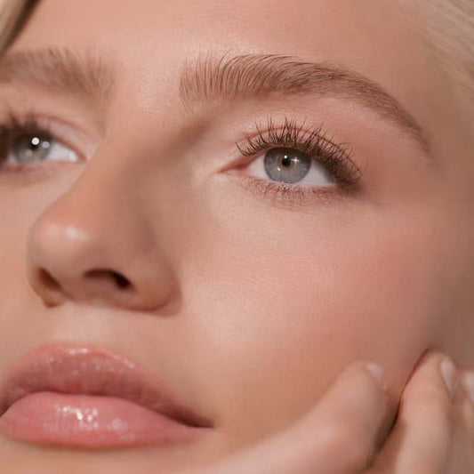 Revitalash Brow Refresh Collection Model image with luscious lashes and defined clean brows