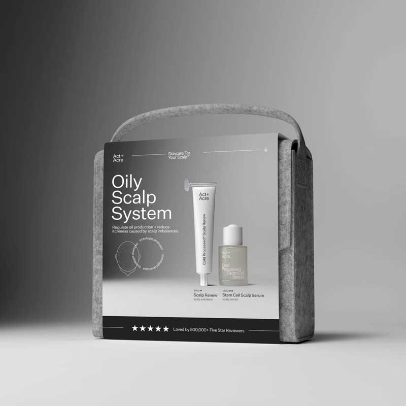 Act+Acre Oily Scalp System | Scalp Renew & Stem Cell Scalp Serum
