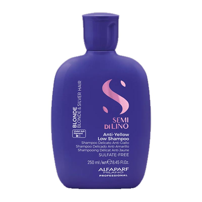 Alfaparf Semi Di Lino Blonde Anti-Yellow Low Shampoo, shampoo for blonde hair