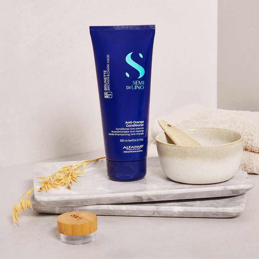 Alfaparf Semi Di Lino Brunette Anti-Orange Conditioner, Haircare for brown hair