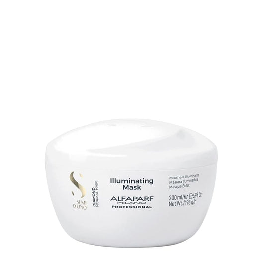 Alfaparf Milano Professional Semi Di Lino Diamond Illuminating Mask | revitalizes hair | essential protection | brilliant illumination | gentle formula | softness | dull hair.