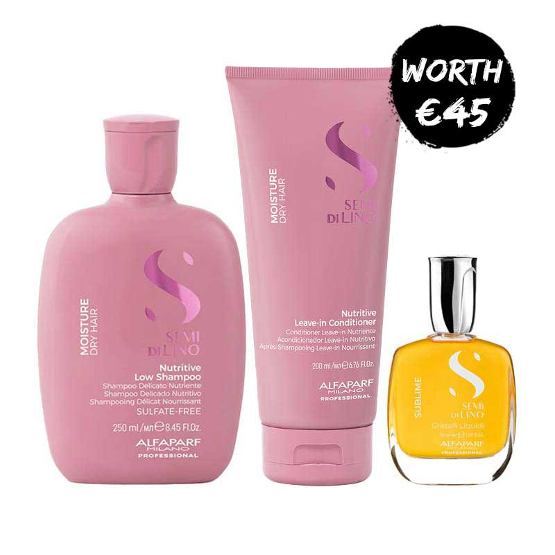 Alfaparf, Alfaparf Semi Di Lino Moisture Bundle