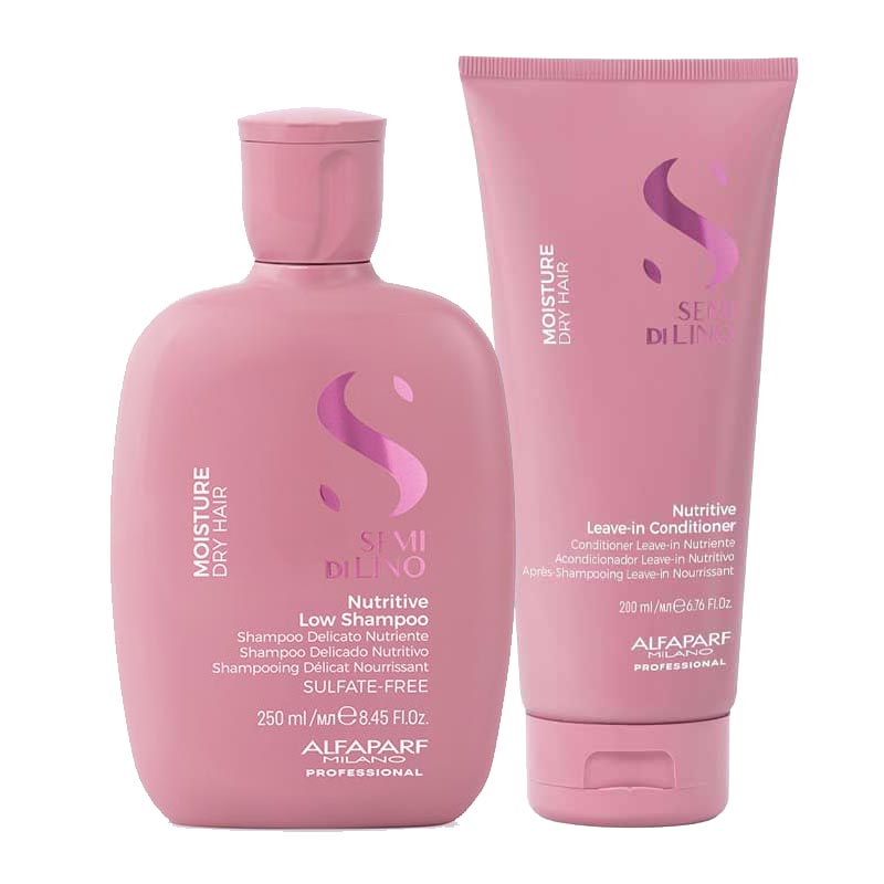 Alfaparf Semi Di Lino Moisture Nutritive Shampoo & Conditioner Duo