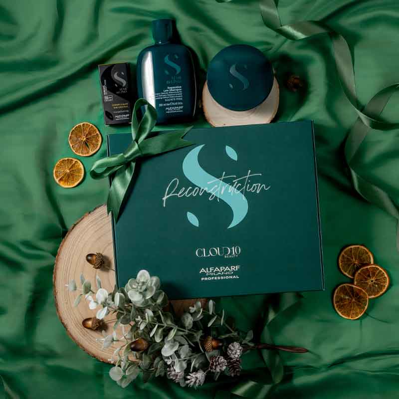 Alfaparf Semi Di Lino, Reconstruction Gift Set, damaged hair, Christmas gift set, gift set for her