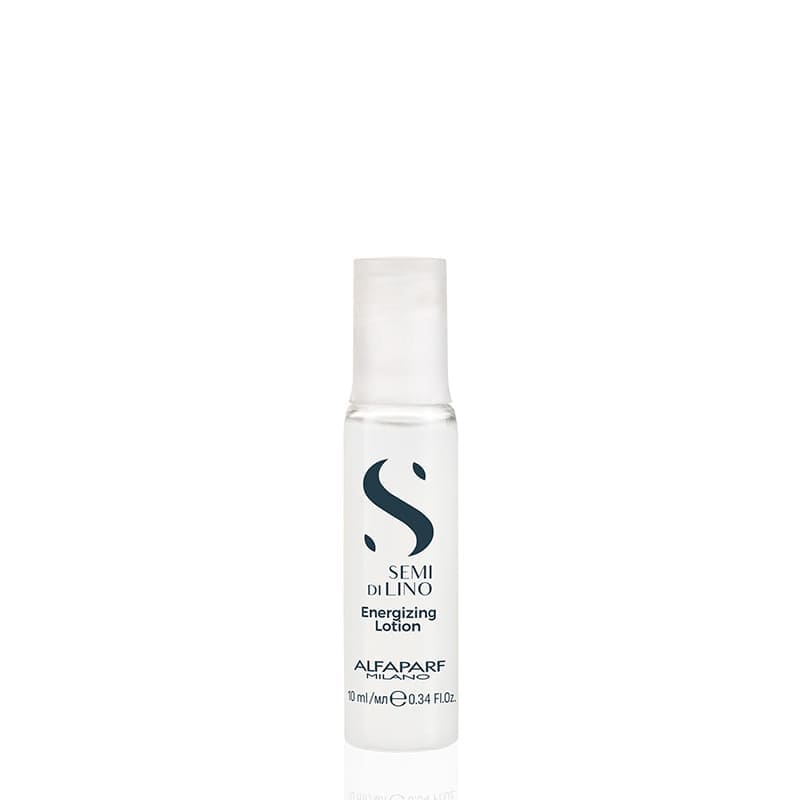 Alfaparf Milano Professional Semi Di Lino Scalp Renew Energizing Lotion infuses the scalp with renewed energy, helping to restore balance, strength, and body. Designed to stimulate hair growth, its lightweight formula revitalizes hair for a healthier, fuller look.