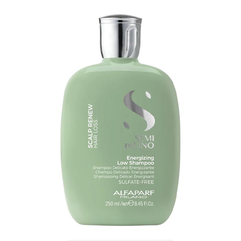 Alfaparf Milano Professional Semi Di Lino Scalp Renew Energizing Low Shampoo, a Must-Have for Your Hair Care Routine, Provides Gentle Yet Effective Cleansing, Revitalizing Hair with Renewed Vitality and Energy. Its Unique Formula Restores Balance, Strength, and Body to the Scalp and Hair Fiber, Making It the Ideal Choice for Those with Hair Loss Concerns Looking to Regain Fullness.