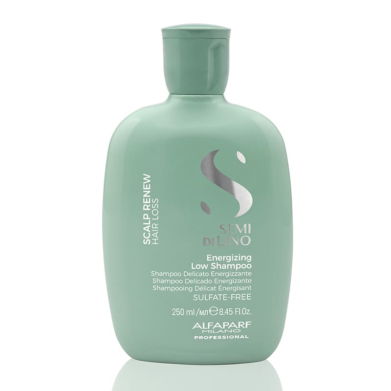 Alfaparf Semi Di Lino Scalp Renew Hair Loss Renew Kit, Professional Treatment for Hair Loss, Includes Energizing Low Shampoo and TWO Sets of Energizing Lotion, Complete Cycle for 2 Months, Restores Balance, Strength, and Body to Scalp and Hair