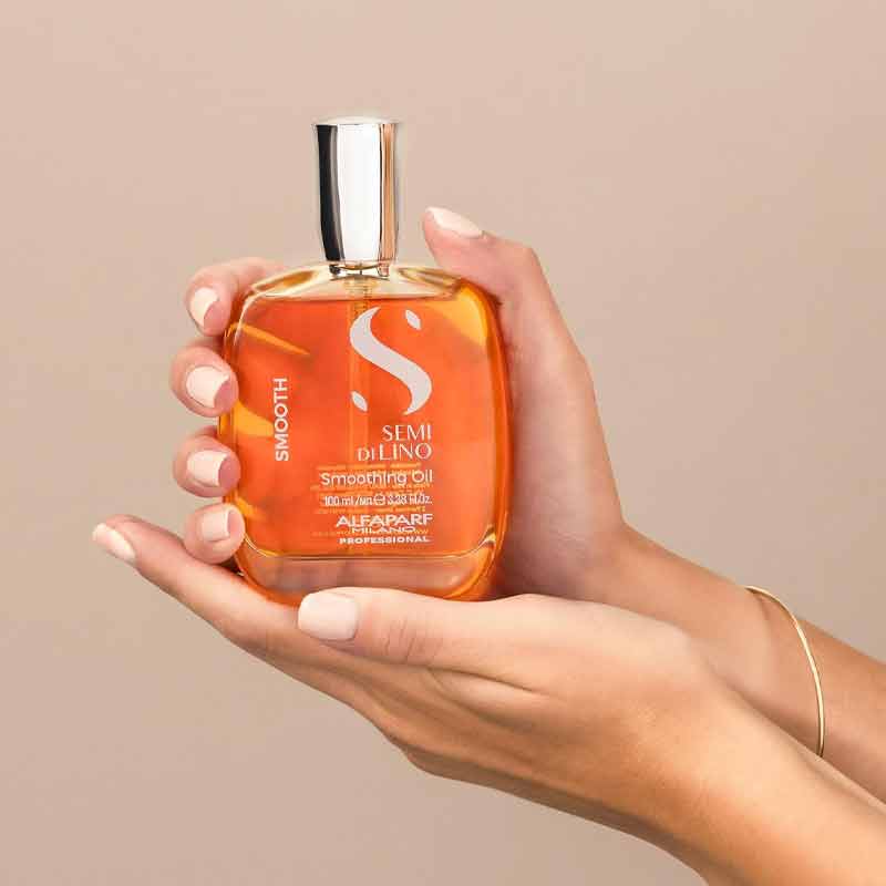 Alfaparf Semi Di Lino Smooth Smoothing Oil For Frizzy Hair, professional hair oil