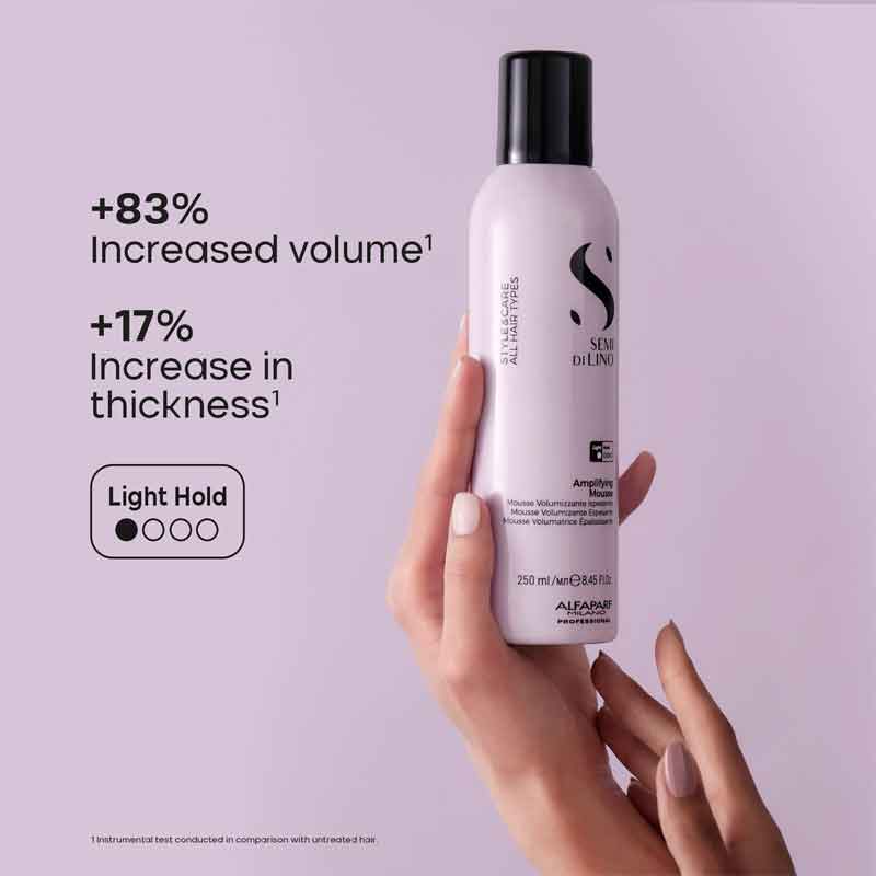 Alfaparf Semi Di Lino Style & Care Amplifying Mousse, hair volume, thin hair