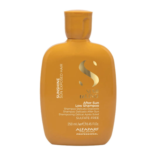 Alfaparf Semi Di Lino Sunshine After Sun Low Shampoo | Gentle | Sun Exposed Hair | Cleanses | Removes Chlorine | Removes Salt | Removes Sand | Removes Residue | Maintains Color | Maintains Hydration | Soft | Shiny | Protected