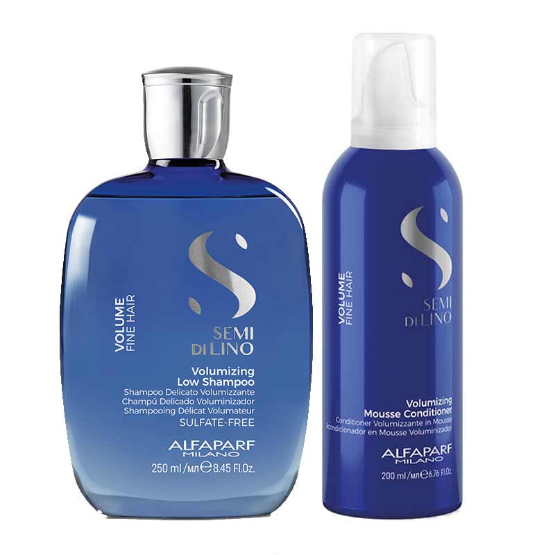 Alfaparf Semi Di Lino Volume Volumising Shampoo & Conditioner Duo for fine hair