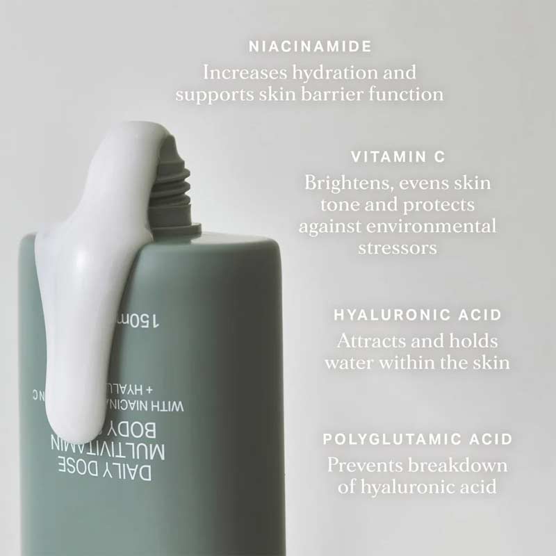 Alpha-H Daily Dose Multivitamin Body Serum, Niacinamide, Hyaluronic Acid, Vitamin C