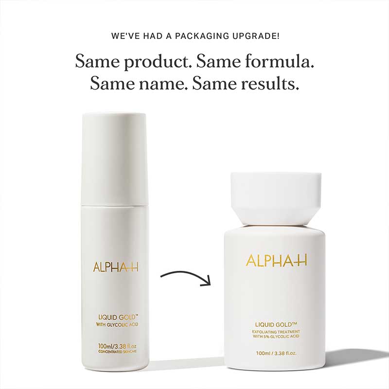 Alpha-H Liquid Gold Exfoliating Treatment | 5% Glycolic Acid | cult | skin resurfacing | at home chemical exfoliation