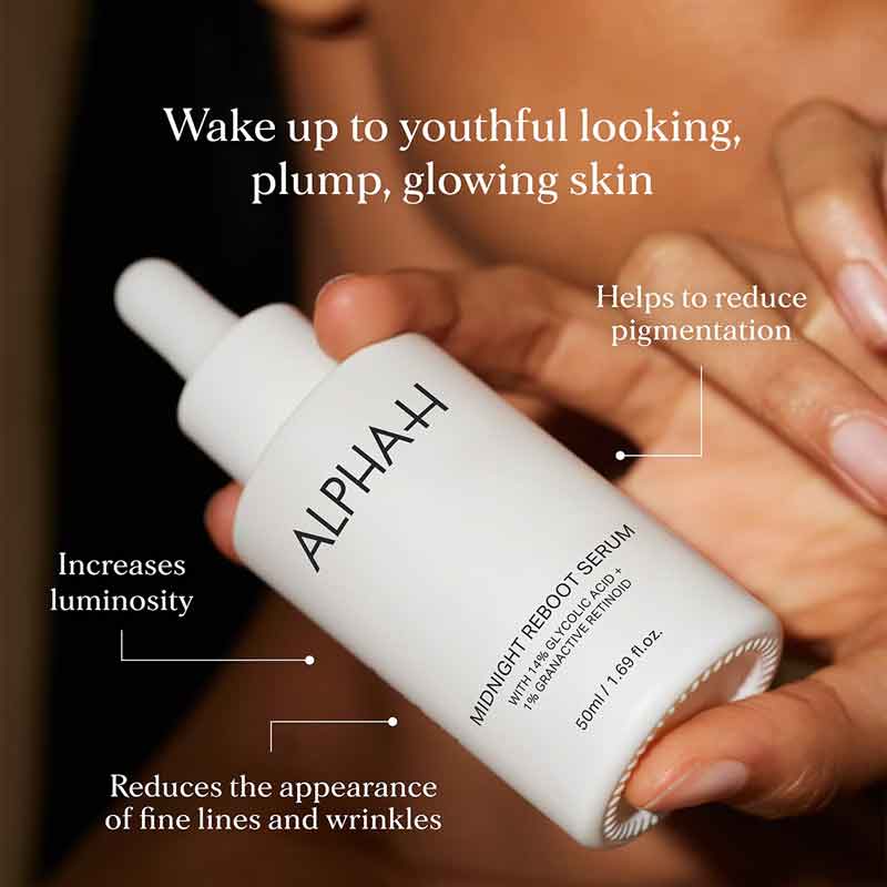 Alpha-H Midnight Reboot Serum, anti ageing skincare, fine lines & wrinkles