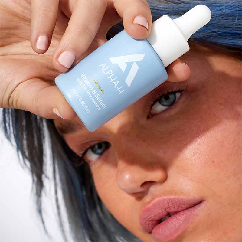 Alpha-H Vitamin B Serum with 5% Niacinamide | deep blue hue serum | radiance | promote healthy skin