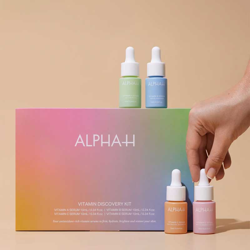 Alpha-H Vitamin Discovery Kit | Ultimate serums starter set | All skin types | 4-piece kit