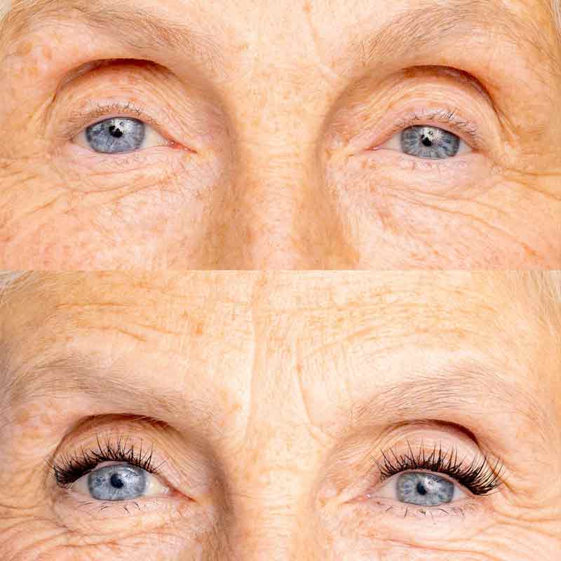 ANSWR, ANSWR At-Home Lash Extensions Before & After, fake lashes