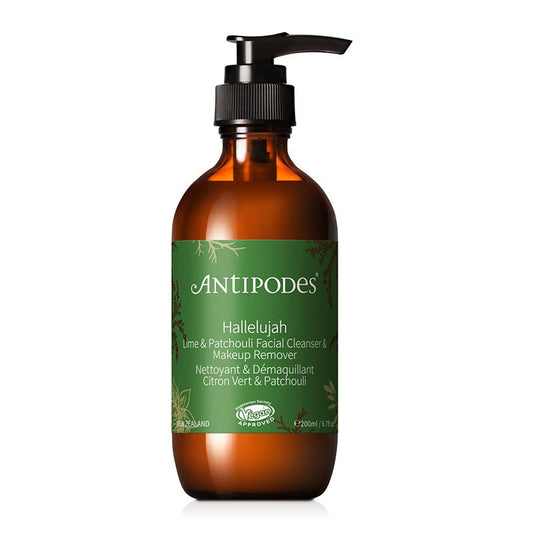 Antipodes Hallelujah Lime & Patchouli Cleanser | vegan | anti blemishes face wash
