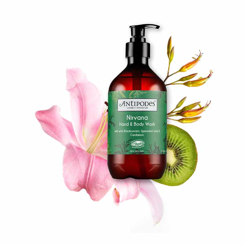 Antipodes Nirvana Hand and Body Wash | natural vitamin C | natural vitamin E | shower gel | hand soap