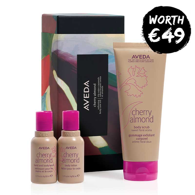 Aveda Cherry Almond Softening Body Care Trio Gift Set