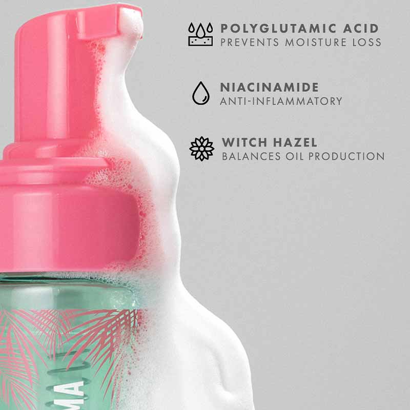 Bahama Skin Cleanser, PolyGlutamic Acid, Niacinamide, Witch Hazel