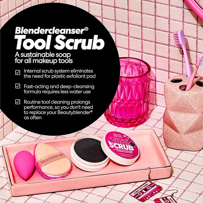 Beautyblender Blendercleanser Tool Scrub Charcoal Makeup Sponge And Brush Cleanser