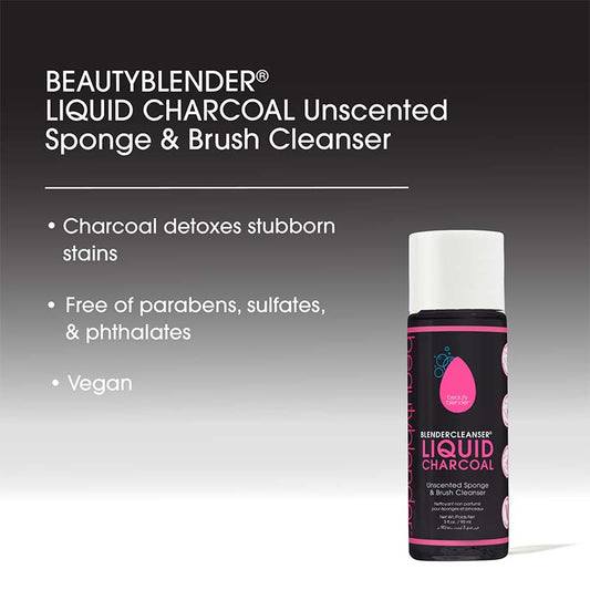 Beautyblender Liquid Charcoal Brush and Sponge Cleanser | beauty blender | sponge cleanser | makeup cleaner | makeup brush cleaner | beauty blender sponge | makeup must haves | make up