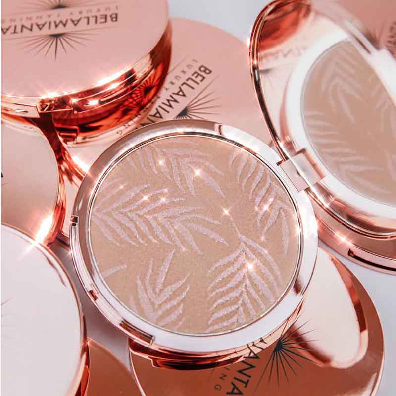Bellamianta X Maura Higgins bronzing powder | body bronzer | sheer gold bronzer