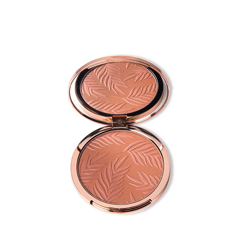 Bellamianta X Maura Higgins bronzing powder | body bronzer | sheer gold bronzer