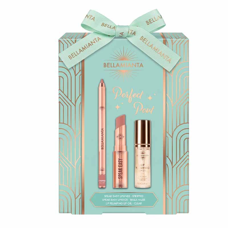 Bellamianta Perfect Pout Lip Kit Gift Set Bella Muse Outer Box