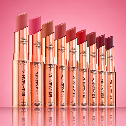 Bellamianta Speak Easy Nourishing Lipstick | Luxurious demi-matte finish | 9 shades available | matching lip liners