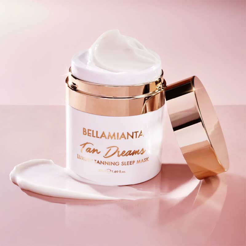 Bellamianta | Tan Dreams Luxury Tanning Sleep Mask | Rich tanning moisturiser | Hyaluronic Acid Self Tan