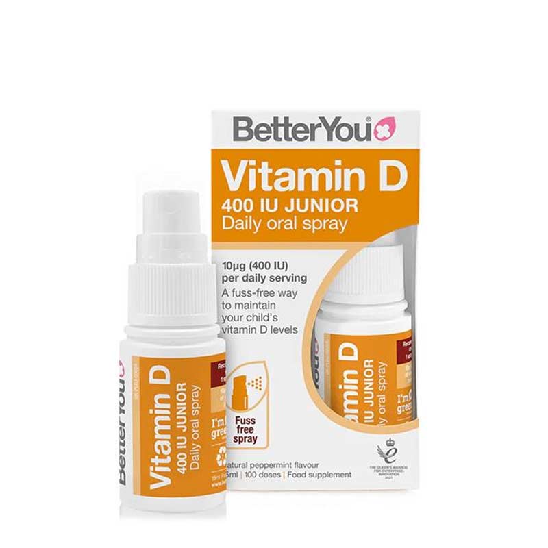 Better You Vitamin D Junior Oral Spray | quick and easy vitamins for kids | vitamin d levels for kids | vitamin spray for kids