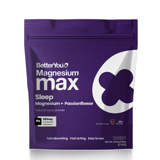 Better You Magnesium Max Sleep 250mg, natural sleep aid, sleep supplement, Magnesium supplements
