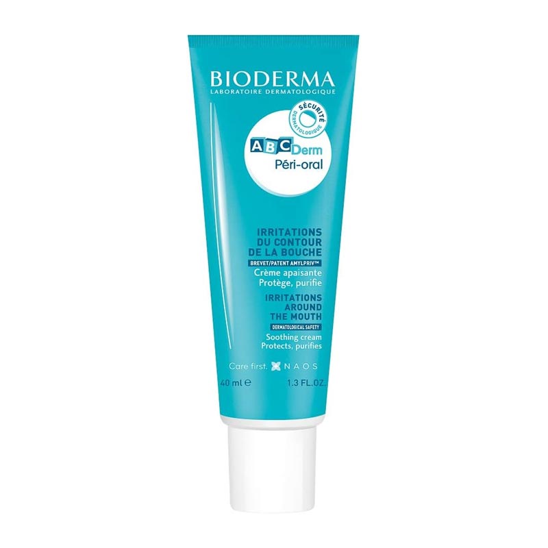 Bioderma ABCDerm Péri-Oral Soothing Cream | respect and protect | delicate skin | babies and young children | soothe, purify, and protect irritated skin around the mouth | prevents rashes and irritation