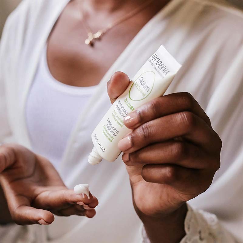 Bioderma Sébium Mat Control Shine-Control Moisturiser | oily skin moisturiser | combination skin moisturiser | Bioderma | sebum control skincare | pores | moisturiser for large pores