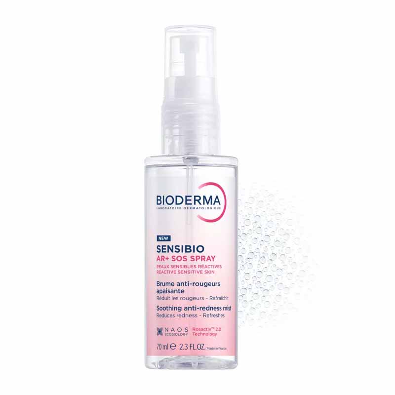 Bioderma Sensibio AR+ SOS Soothing Anti-Redness Mist for Sensitive Skin, cooling face mist, anti irritation skincare