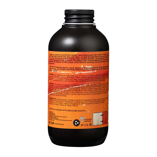 Bleach London Curious Orange Super Cool Colour | semi-permanent | hair | dye | cream | adds | dimension | vibe | look | light | brown | create | unique | hair | locks | full
