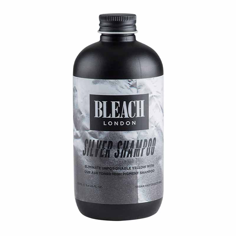 Bleach London Silver Shampoo | hair | care | designed | most | colour | cleansing | toning | blonde | cool | bright | shade | deep | violet | colour | hint | silver | remove dirt | oil | scalp | fresh | clean