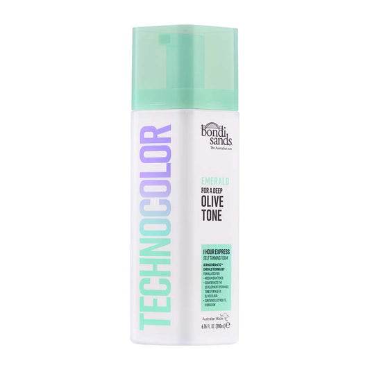 Bondi Sands Technocolour Emerald 1 Hour Express Self Tan | bondi sands | self tan | olive tone tan | medium tan | bondi sands tan | deep tan