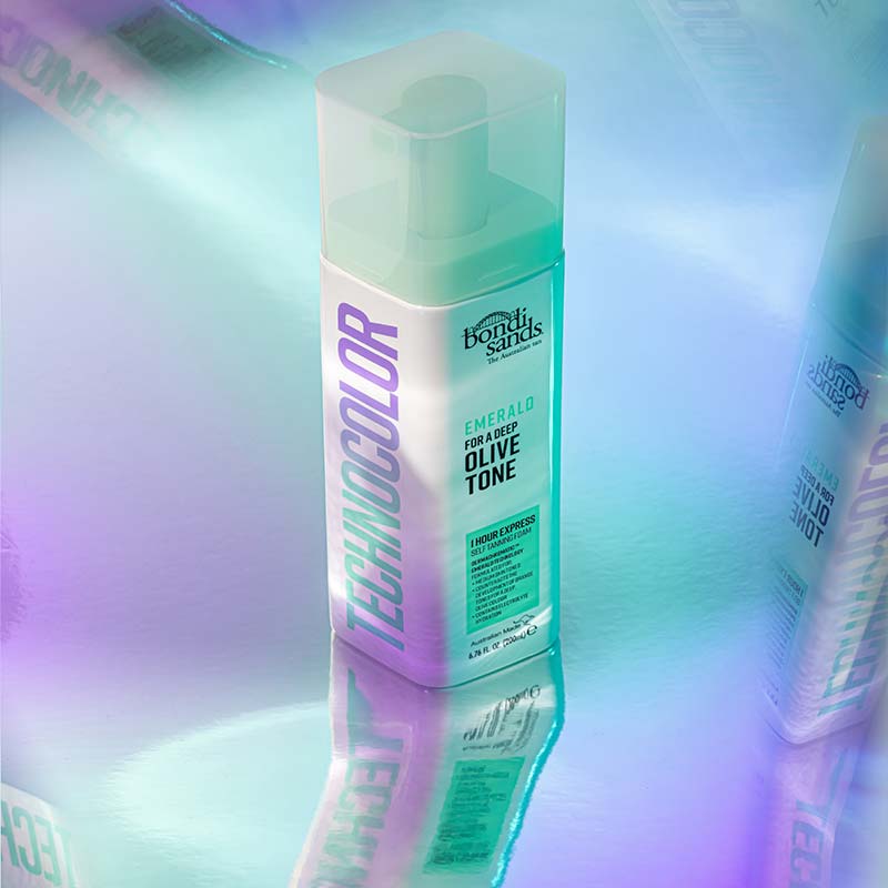 Bondi Sands Technocolour Emerald 1 Hour Express Self Tan | bondi sands | medium tan | dark tan | technocolour | hydrating tan | self tan | olive tone tan