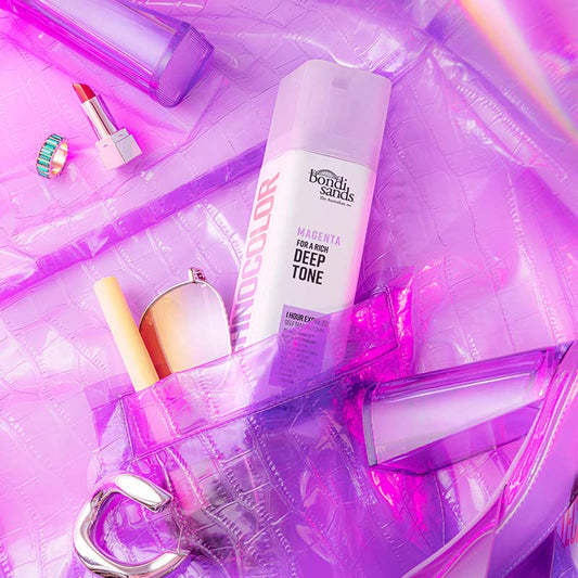 Bondi Sands Technocolour Magenta 1 Hour Express Self Tan | tanning mousse | self tan | hydrating tan | deep tone tan | bondi sands tan | tanning routine