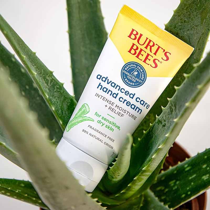 Burt's Bees Advanced Care Hand Cream | Fragrance-free | Shea butter and aloe vera | Instant relief | Intense moisture | 99% natural origin formula
