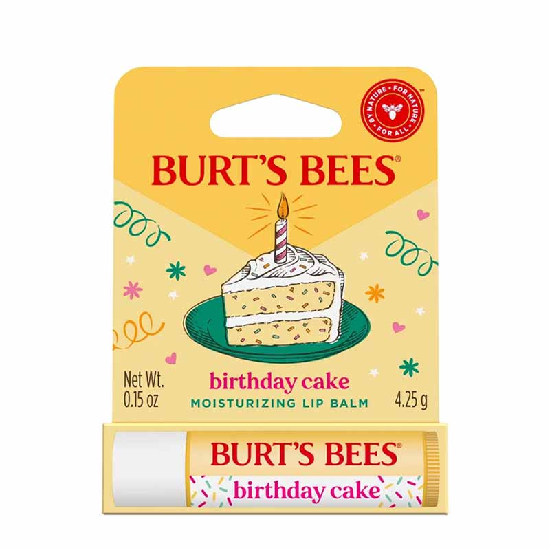 Burt's Bees Birthday Cake Lip Balm, lip balm for dry lips