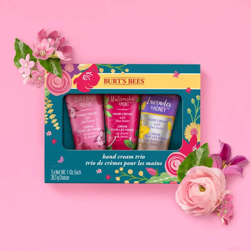 Burt's Bees Hand Cream Trio Spring Gift Set | gift for her