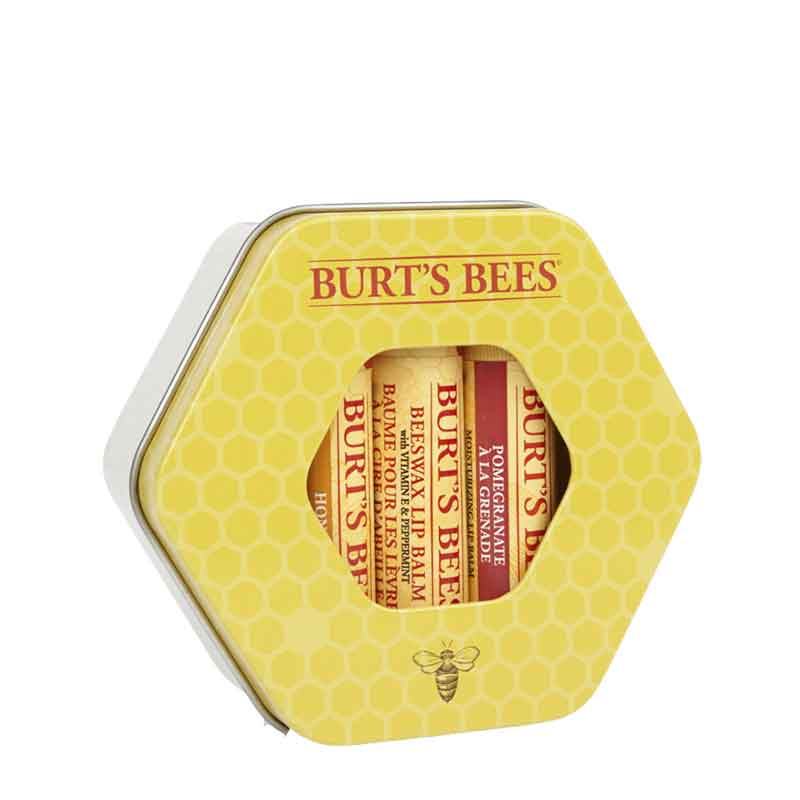 Burt's Bees Lip Balm Trio Gift Set, gift for friend, stocking stuffer, lip gift set
