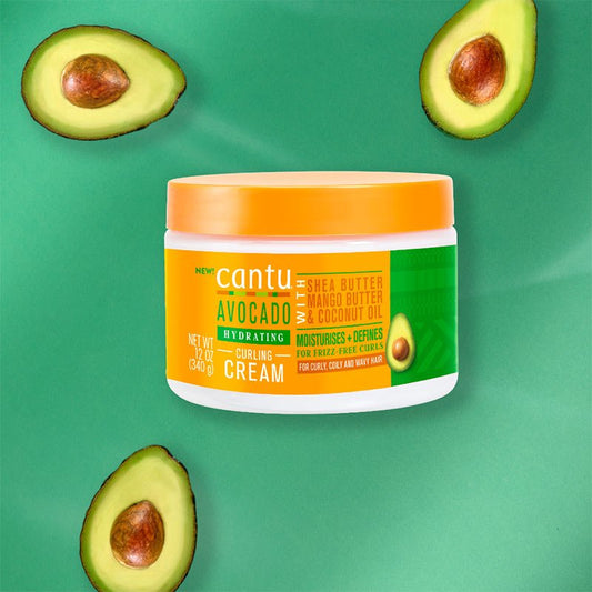 Cantu Avocado Curling Cream | moisturises and defines curly coily and wavey hair